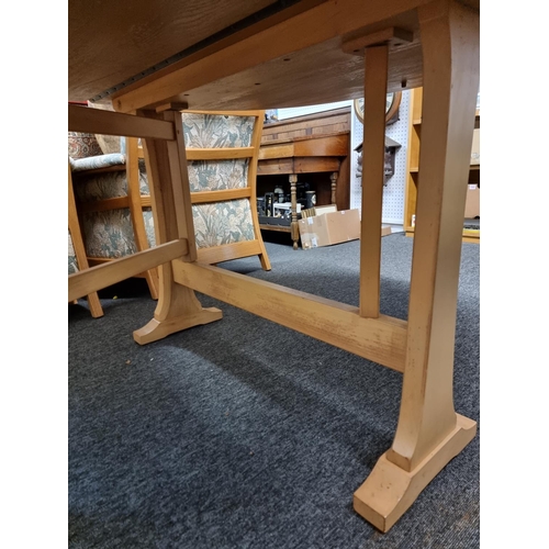 1116 - An Ercol elm drop leaf dining table, 127.5 x 140cm when open.