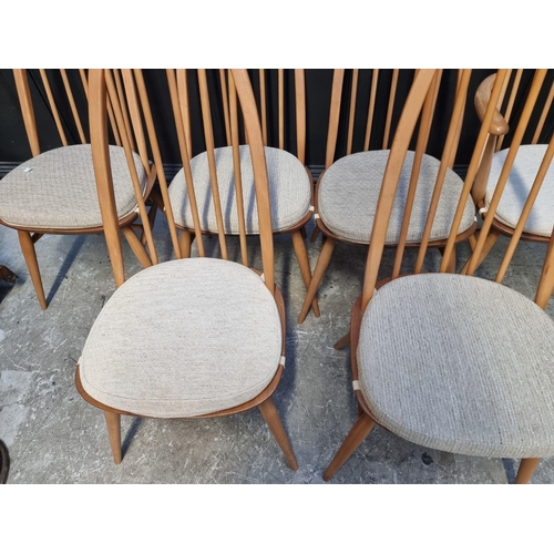 1117 - A set of six Ercol Windsor dining chairs, to include an elbow chair. (6)