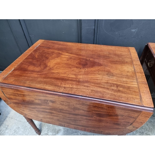 1133 - Two 19th century mahogany Pembroke tables. (2)