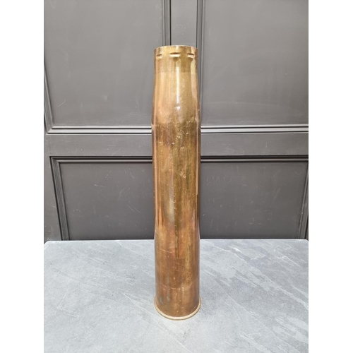 1170 - A large WWII brass shell case, 73cm high.