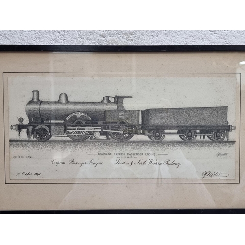 1281 - E Forster, The London & North Western Railway Express Passenger Engine 'Marchoness of Staff... 