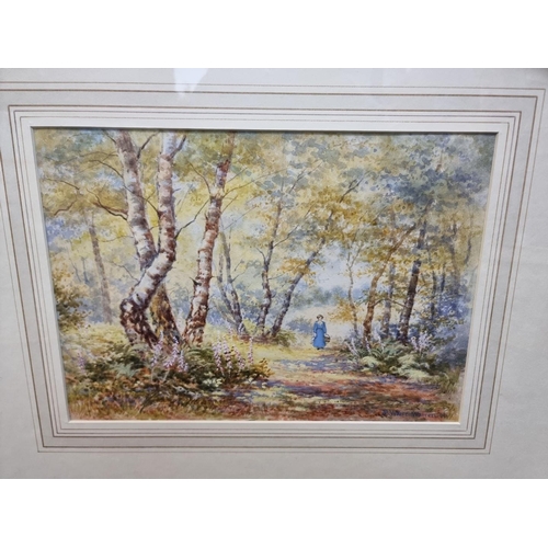 1285 - A interesting group of 19th century watercolours, to include: examples by W H Dyer, 33 x 45cm, and R... 