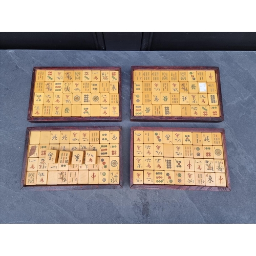 1295 - A collection of Mahjong counters.