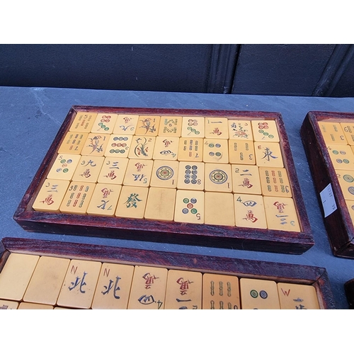 1295 - A collection of Mahjong counters.