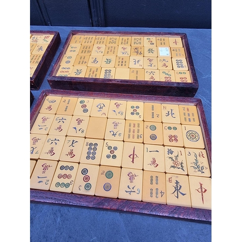 1295 - A collection of Mahjong counters.