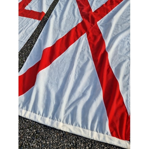 1300 - Two flags, comprising: St Patrick's Cross, 88 x 190cm; and St George's Cross, 69 x 136cm. (2)... 