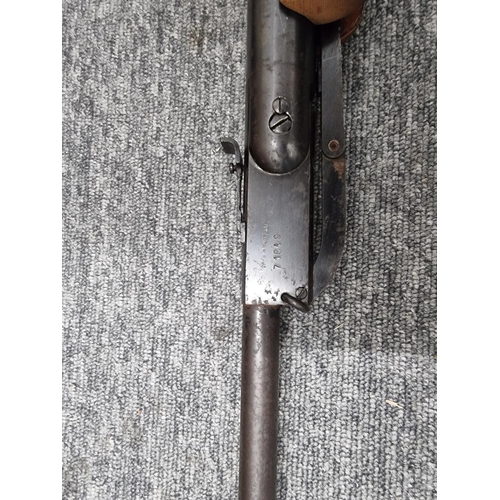 1544 - A break action .22 cal air rifle, stamped 'Made in Hungary', serial No.71649, with fitted BSA 4x32 s... 