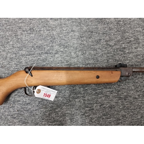 1549 - A Milbro G34 break action .22 cal air rifle. 