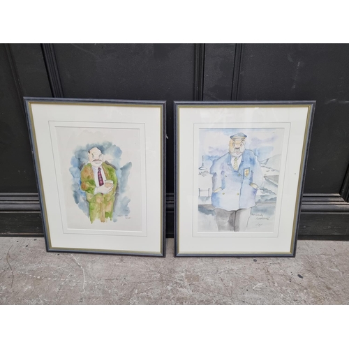 1310 - Tim Bulmer, 'The Friendly Commodore'; 'Whisky and Ginger', a pair, each signed and titled, furt... 