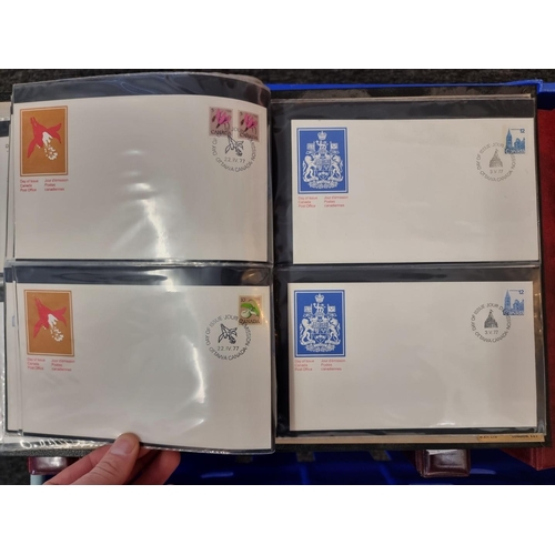 1524 - Stamps: thirteen albums of First Day Covers. 