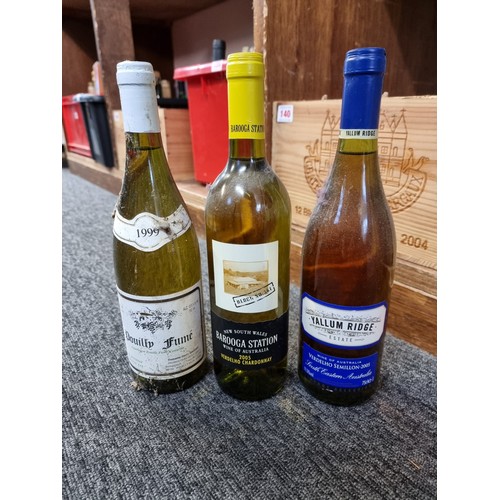 141 - A mixed group of White Wine, to include four 75cl bottle of Pouilly Fume, 1999. (15)... 