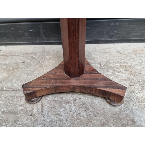 1260 - A Victorian rosewood teapoy, 41cm wide, (with converted interior).