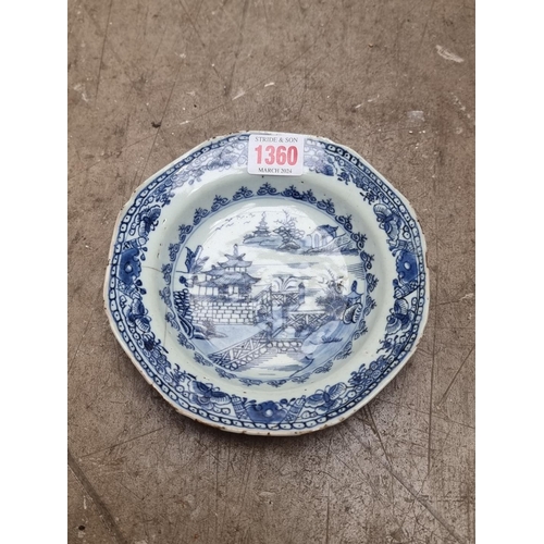 1360 - A mixed group of 18th/19th porcelain, to include Chinese.