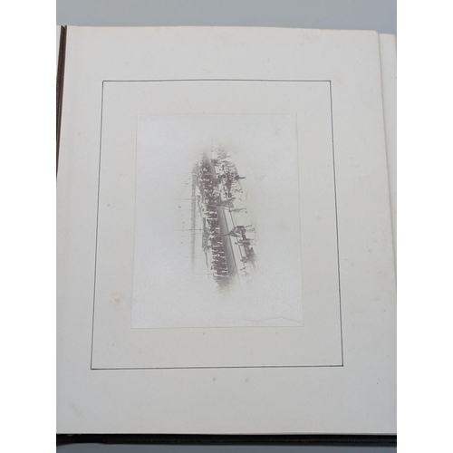 102 - WORTHING'S JUBILEE CELEBRATION: 19th century photograph album, comprising 27 tipped in albumen-... 