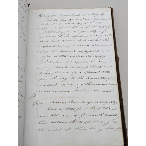 105 - RECEIVER GENERAL'S ORDER BOOK: manuscript order book belonging to Receiver General, 1826-36, in... 