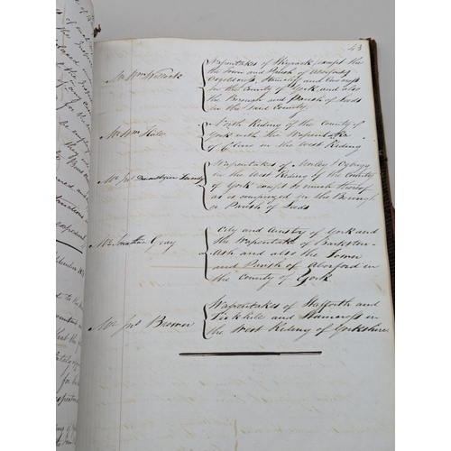 105 - RECEIVER GENERAL'S ORDER BOOK: manuscript order book belonging to Receiver General, 1826-36, in... 