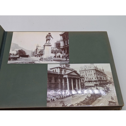 114 - PHOTOGRAPH ALBUM: SOUTH AFRICA/ZANZIBAR: late 19thc album of approx 85 albumen-print photograph... 