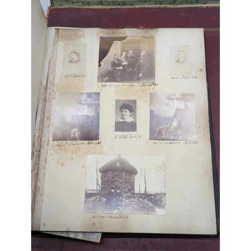 118 - PHOTOGRAPH ALBUMS: album of approx 230+ albumen-print photographs, 1880s period, chiefly Scotti... 