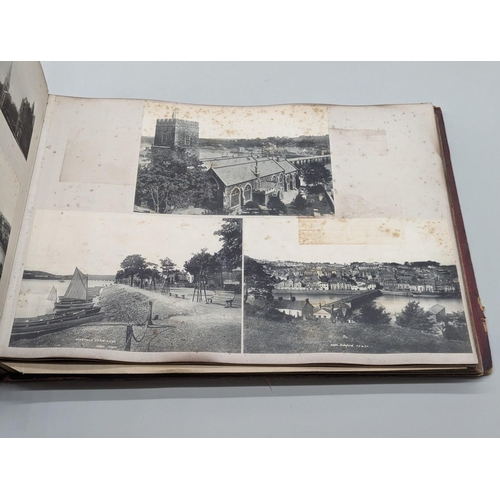 118 - PHOTOGRAPH ALBUMS: album of approx 230+ albumen-print photographs, 1880s period, chiefly Scotti... 