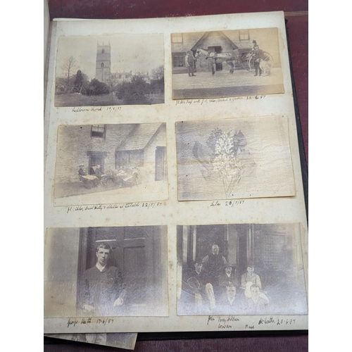 118 - PHOTOGRAPH ALBUMS: album of approx 230+ albumen-print photographs, 1880s period, chiefly Scotti... 