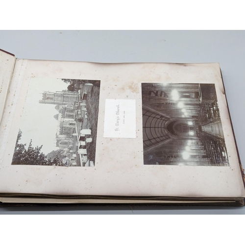 118 - PHOTOGRAPH ALBUMS: album of approx 230+ albumen-print photographs, 1880s period, chiefly Scotti... 