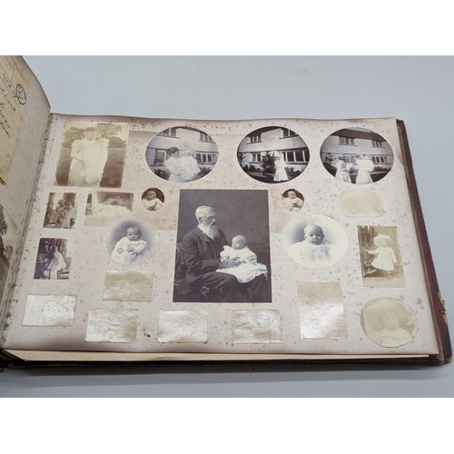 118 - PHOTOGRAPH ALBUMS: album of approx 230+ albumen-print photographs, 1880s period, chiefly Scotti... 