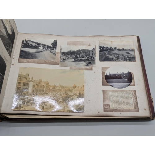 118 - PHOTOGRAPH ALBUMS: album of approx 230+ albumen-print photographs, 1880s period, chiefly Scotti... 