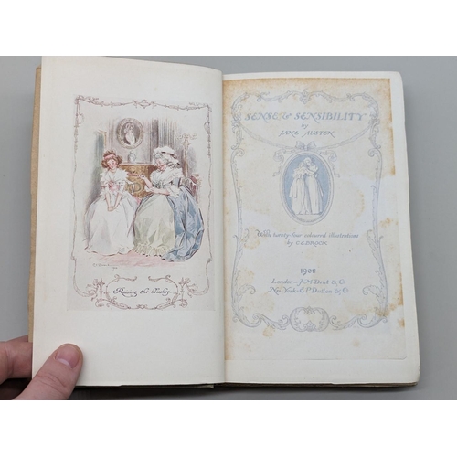 119 - AUSTEN (Jane): 'Pride & Prejudice..': illustrations by C E Brock: London, J M Dent & Co, 190... 