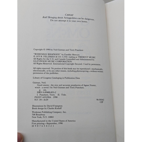 122 - GAIMAN (Neil & PRATCHETT, Terry): 'Good Omens...the Nice and Accurate Prophecies of Agnes Nutter... 