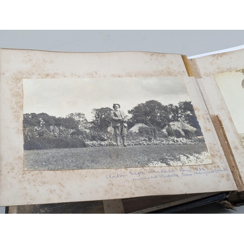 123 - PHOTOGRAPH ALBUM: JURA: album of photographs and ephemera, 19th century and later, chiefly Hens... 