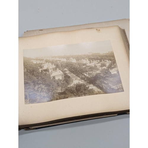 128 - BOURNEMOUTH: 19THC PHOTOGRAPHS: disbound album comprising some 27 albumen-print photographs, la... 