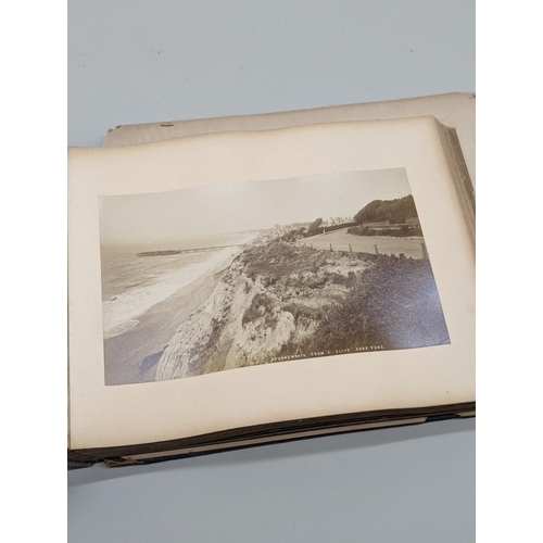 128 - BOURNEMOUTH: 19THC PHOTOGRAPHS: disbound album comprising some 27 albumen-print photographs, la... 