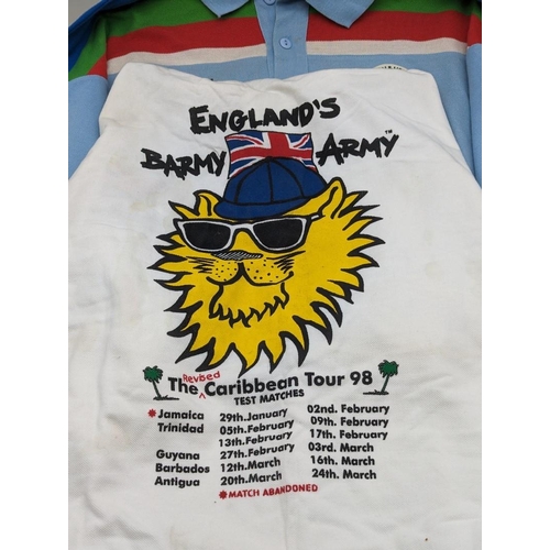 129 - CRICKET: ALEC STEWART: England shirt for Benson & Hedges World Cup 1992, signed in black in... 