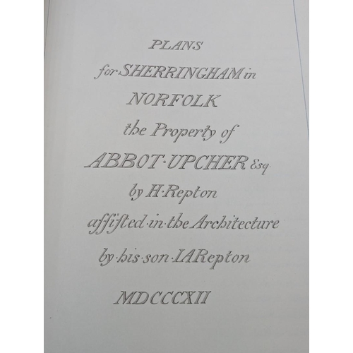 130 - REPTON (Humphrey): MALINS (Edward): 'The Red Books of Humphrey Repton..': one of 515 sets, 4 vo... 