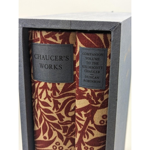 131 - KELMSCOTT PRESS: CHAUCER (Geoffrey): 'The Works (&) A Companion Volume to the Kelmscott Cha... 