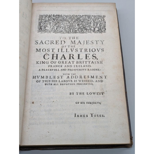 135 - YORKE (James): 'The Union of Honour': FIRST EDITION, 3 parts in one, additional engraved title with ... 