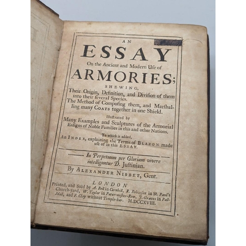 136 - NISBET (Alexander): 'An Essay on the Ancient and Modern Use of Armories...': London, A. Bell and oth... 