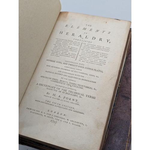 136 - NISBET (Alexander): 'An Essay on the Ancient and Modern Use of Armories...': London, A. Bell and oth... 