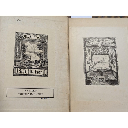 144 - BOOKPLATES: DAVENPORT (Cyril): 'English Heraldic Book-stamps..': London, Constable, 1909: later red ... 