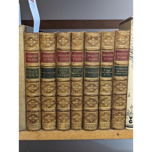 145 - BRONTE SISTERS (Works): 7 vols: London, Smith, Elder & Co, 1880-83. Contemporary half-calf ... 