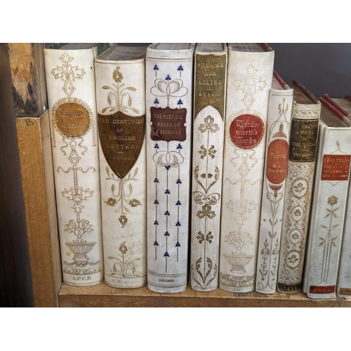 146 - DECORATIVE VELLUM BINDINGS: an attractive group of 23 volumes, largely late 19th/early 20thc li... 