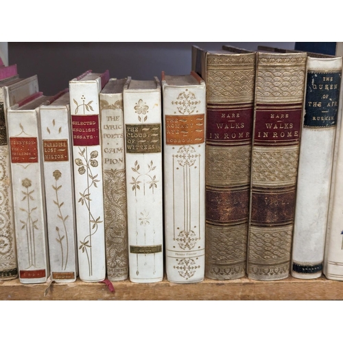 146 - DECORATIVE VELLUM BINDINGS: an attractive group of 23 volumes, largely late 19th/early 20thc li... 