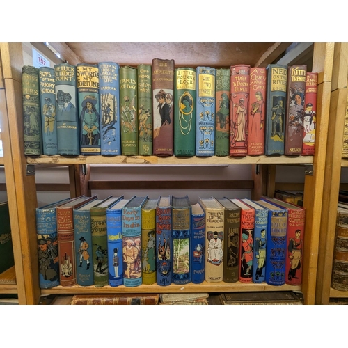 156 - PICTORIAL CLOTH BINDINGS: a collection of 47 late Victorian/Edwardian juvenile books, all in pu... 