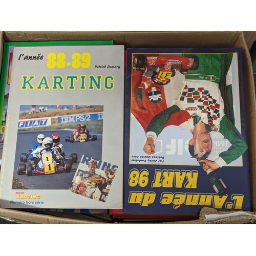 163 - MOTOR RACING: a large quantity of modern motor racing reference and related over 6 shelves, plu... 