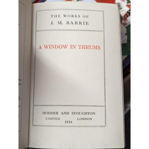 166 - BARRIE (J M): MISC WORKS: 7 vols, London, Hodder & Stoughton, 1924, uniform blue half-calf ... 