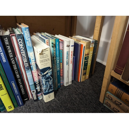 171 - MOTOR RACING: a quantity of modern publications related over 2 shelves, various sizes, hardback and ... 