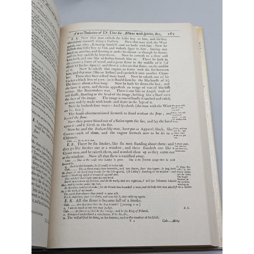 174 - DEE (John): 'A true and faithful relation of what passed for many yeers between Dr John Dee and... 