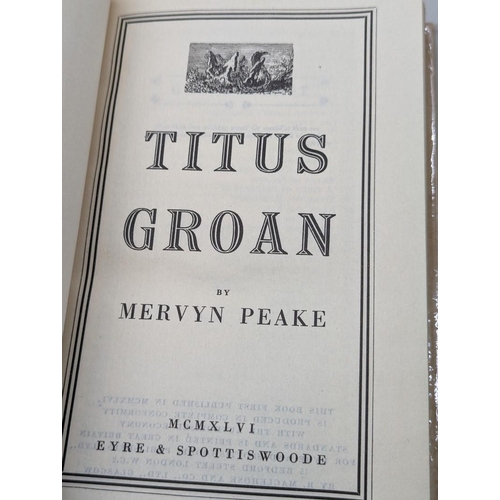 177 - PEAKE (Mervyn): The Gormenghast Trilogy, comprising 'Titus Groan' (second impression, 1946): 'Gormen... 