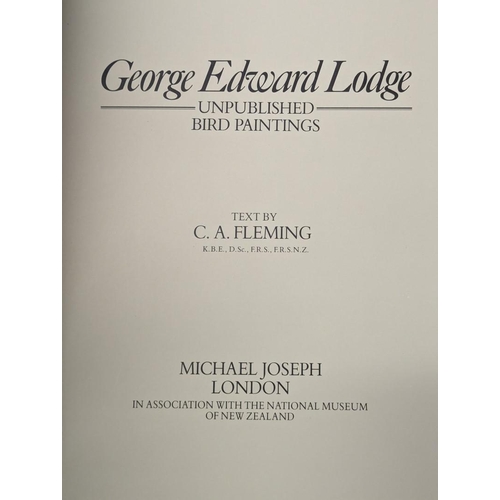 188 - FLEMING (C A): 'George Edward Lodge..Unpublished Bird Paintings': London, Michael Joseph, 1983:... 