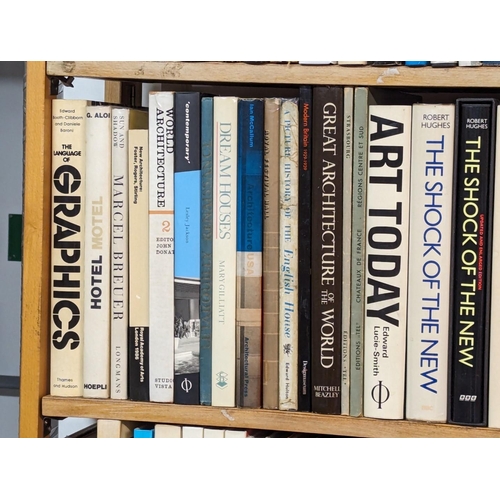 192 - ART AND DESIGN: a large collection of modern publications over 6 shelves, mostly large format public... 